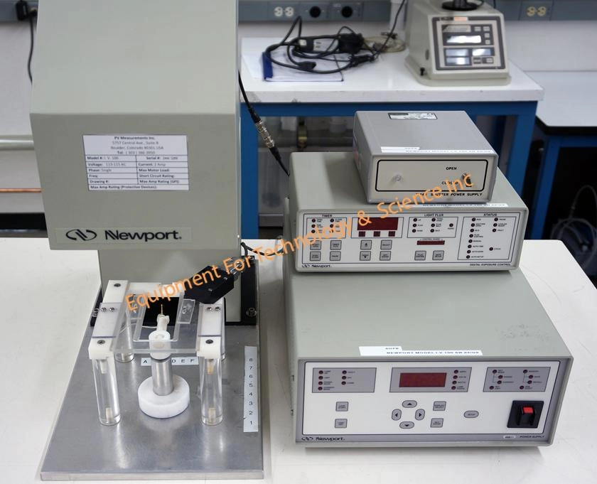 Newport 91160 solar simulator with power supply, exposure controller, AM 1.5:G:A filter, and shutter controller (1952)