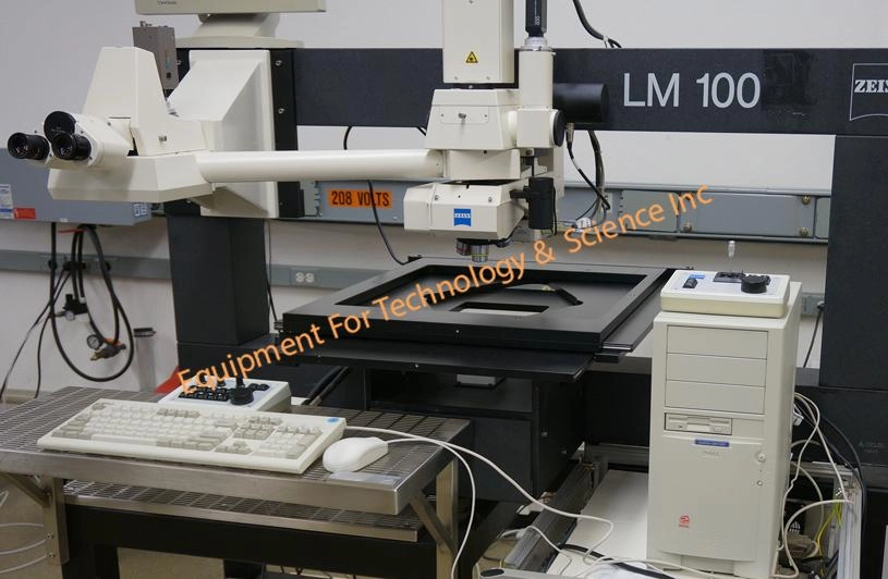 Zeiss LM100 Inspection Microscope for wafers up to 450mm or flat panels up to 548mmx548mm with motorized stage, brightfield, darkfield, and Nomarski inspection (2159)