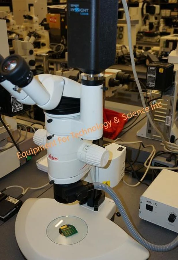 Leica MZ9.5 stereo microscope with motorized focus, camera port