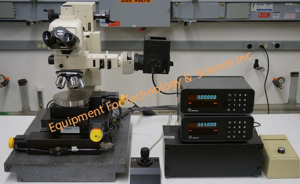Inspection microscope with Nikon optics, granite base, motorized XY-Theta stage (2820)