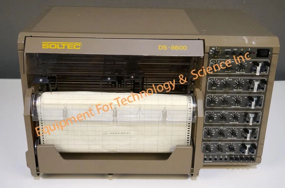 Soltec DS-8606 6 channel chart recorder with analog inputs (3062)