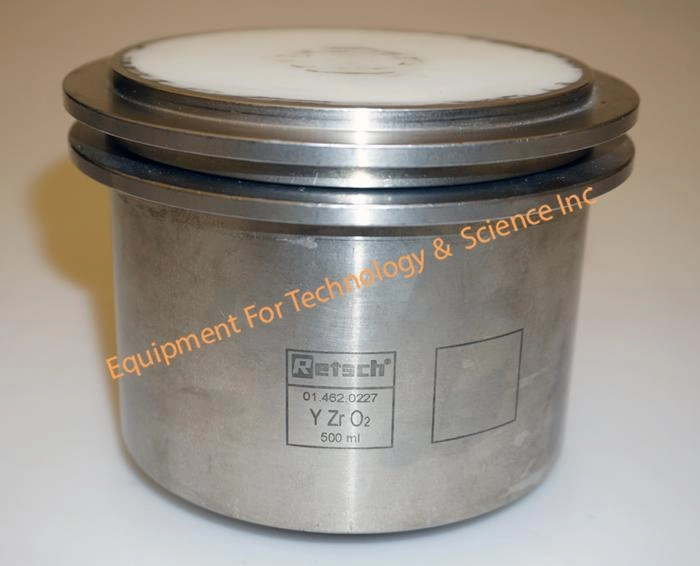 Retsch 500ml YZrO2 grinding jar (for Retsch PM400 ball mill) 01.462.0227 (3220)