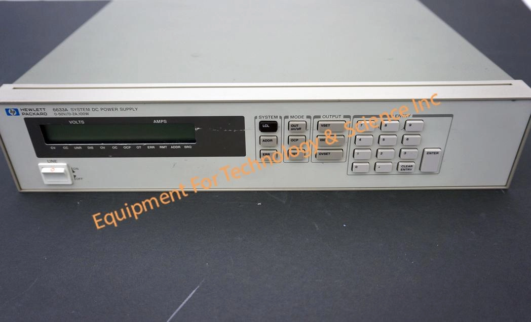 HP 6633A power supply, 0-50v, 0-2A (3299) | LabX.com