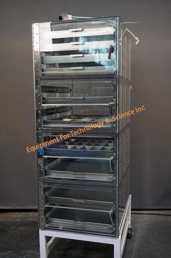 TDI 250SD static dissipative dessicator with 10 pull out stainless drawers (3414)