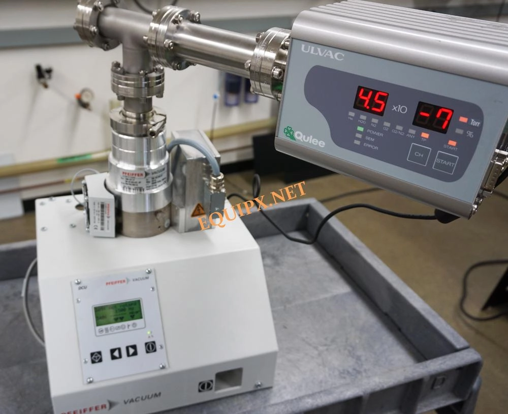 Ulvac Qulee BGM-102L Residual Gas Analyzer with Pfeiffer dry pumping system 1-100amu EM tube/Faraday cup (3425)