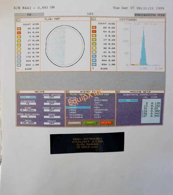 Brumley South/MEMC BSI-6P993H Latex Sphere Calibration standard (3581)