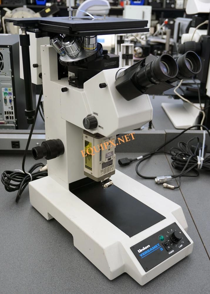 Union Versamet 3 inverted metallurgical microscope with brightfield, dark field, DIC (3711)