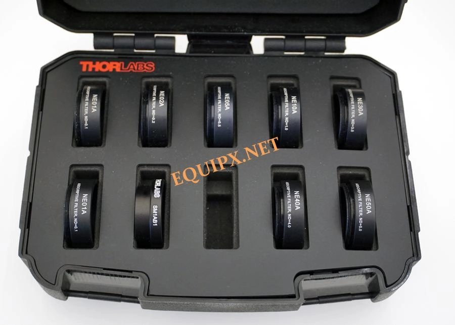 Thorlabs 25mm diameter Neutral Density Filters (set of 9) with case (3748)