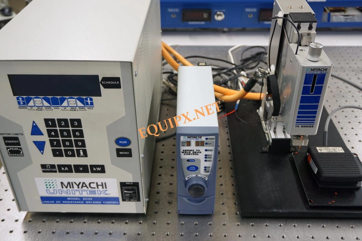 Miyachi  micro welding system with DC25 power supply, Series 71 weld head with controller (3797)