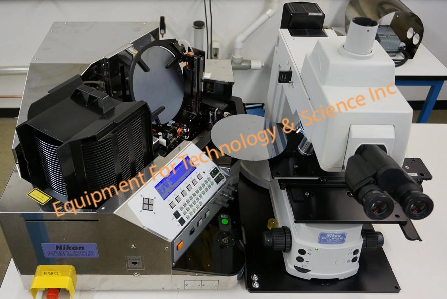 Nikon 200mm wafer inspection station with NWL200-TMB (2012) wafer loader and Eclipse L200 microscope (3917)
