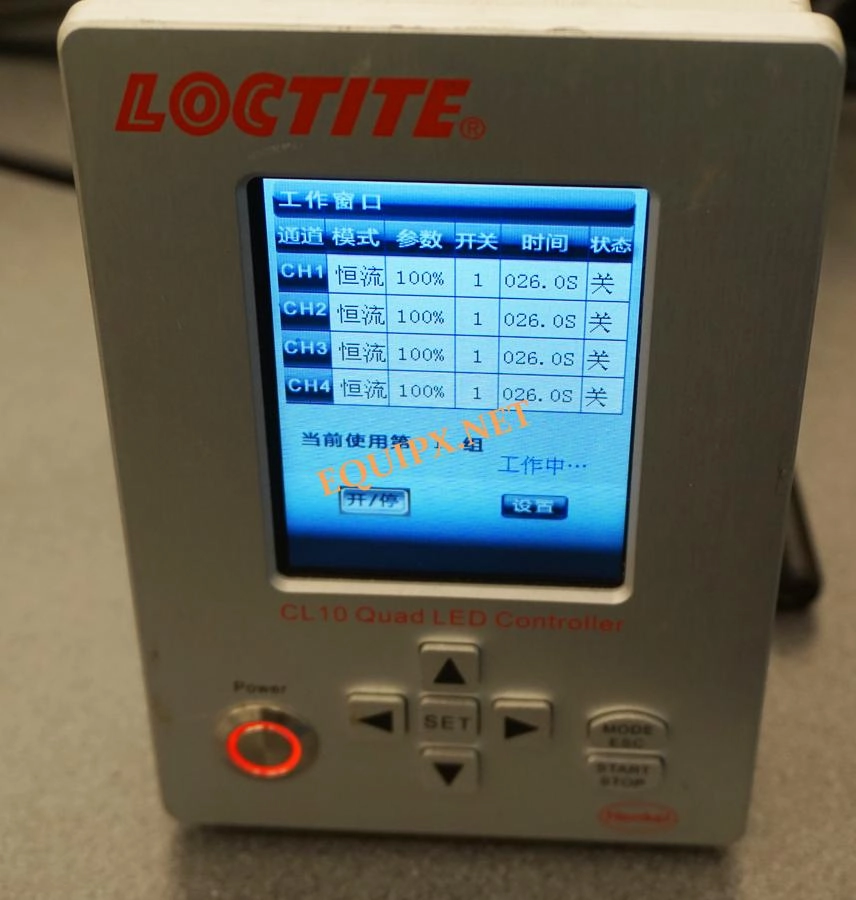 Loctite CL10 Quad LED controller with (1) 6mm fiber head and footswitch adaptor (3990)