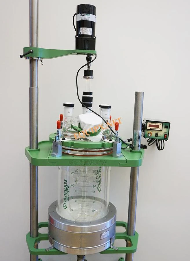 Chemglass 30 liter unjacketed reactor with stirring motor