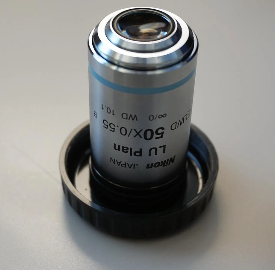 Nikon LU PLAN 50X/0.55 ELWD WD 10.1mm Brightfield objective