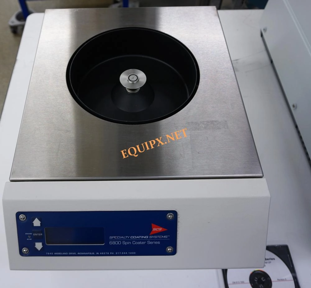 Specialty Coating Systems model 6808P programmable spin coater for max 200mm wafers (4309)