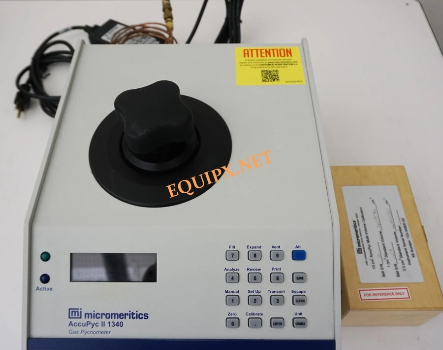 Micromeritics AccuPyc II 1340 Gas Pycnometer with 10cm3 sample chamber (4337)