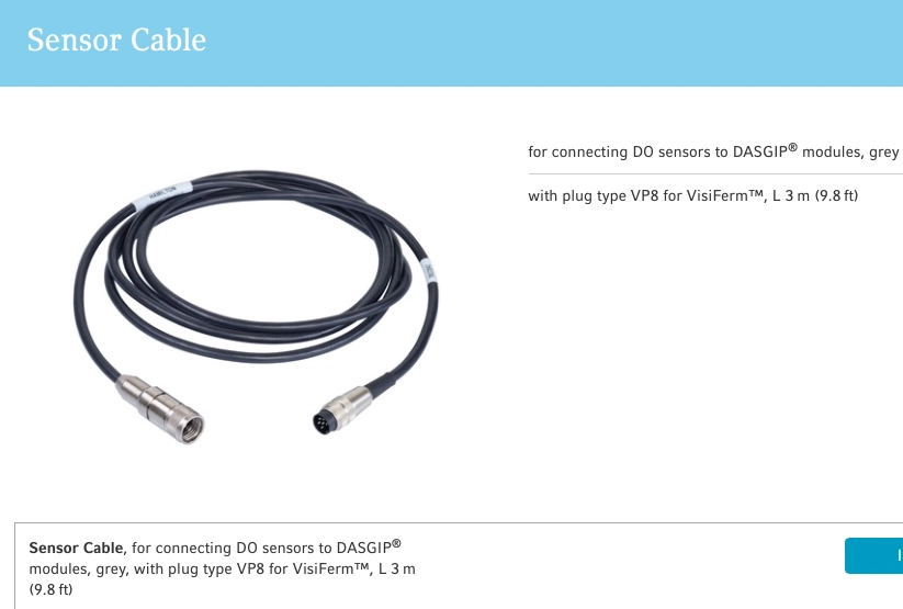 Sensor Cable, for connecting DO sensors to DASGIP 