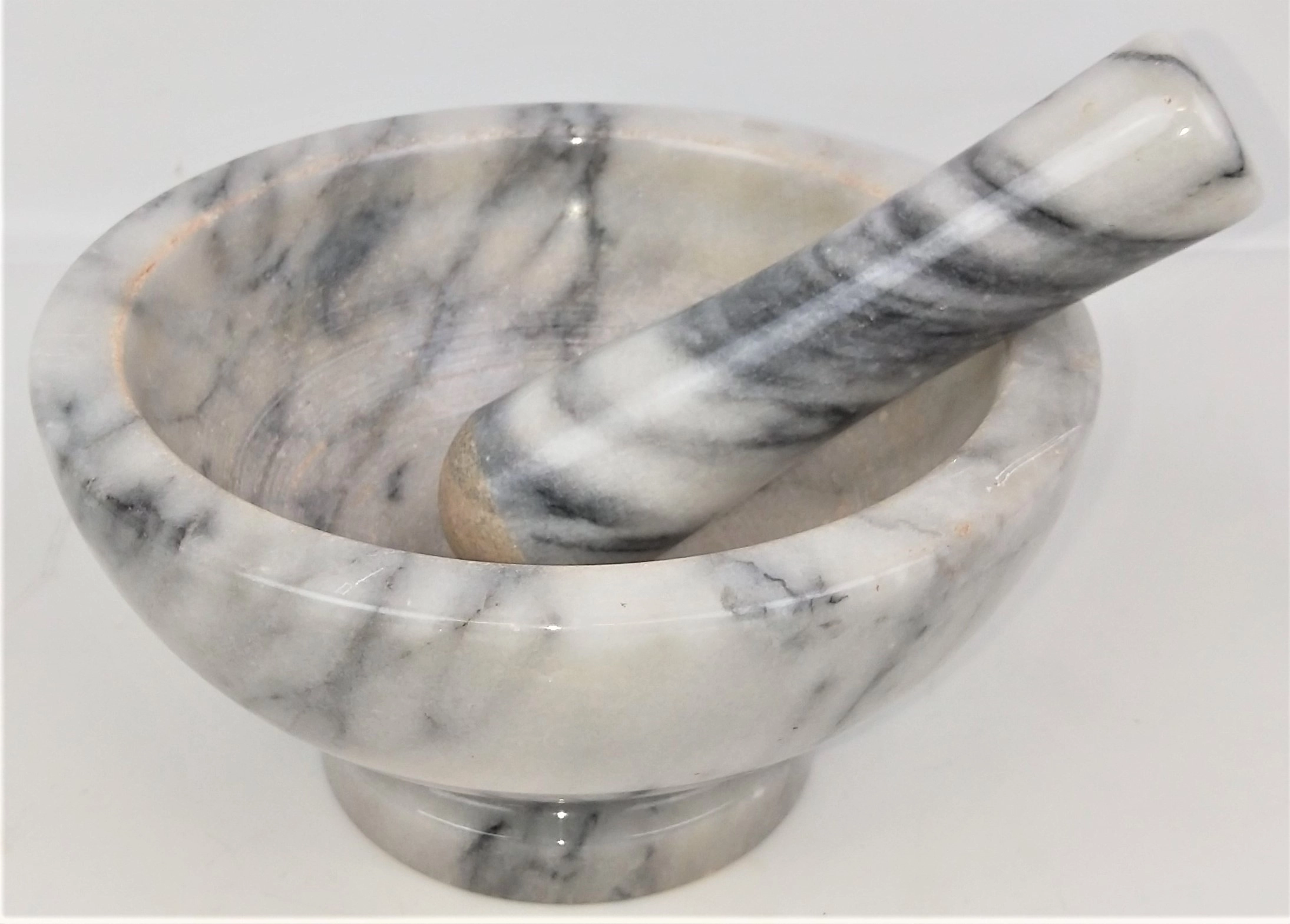 Marble Mortar and Pestle Set