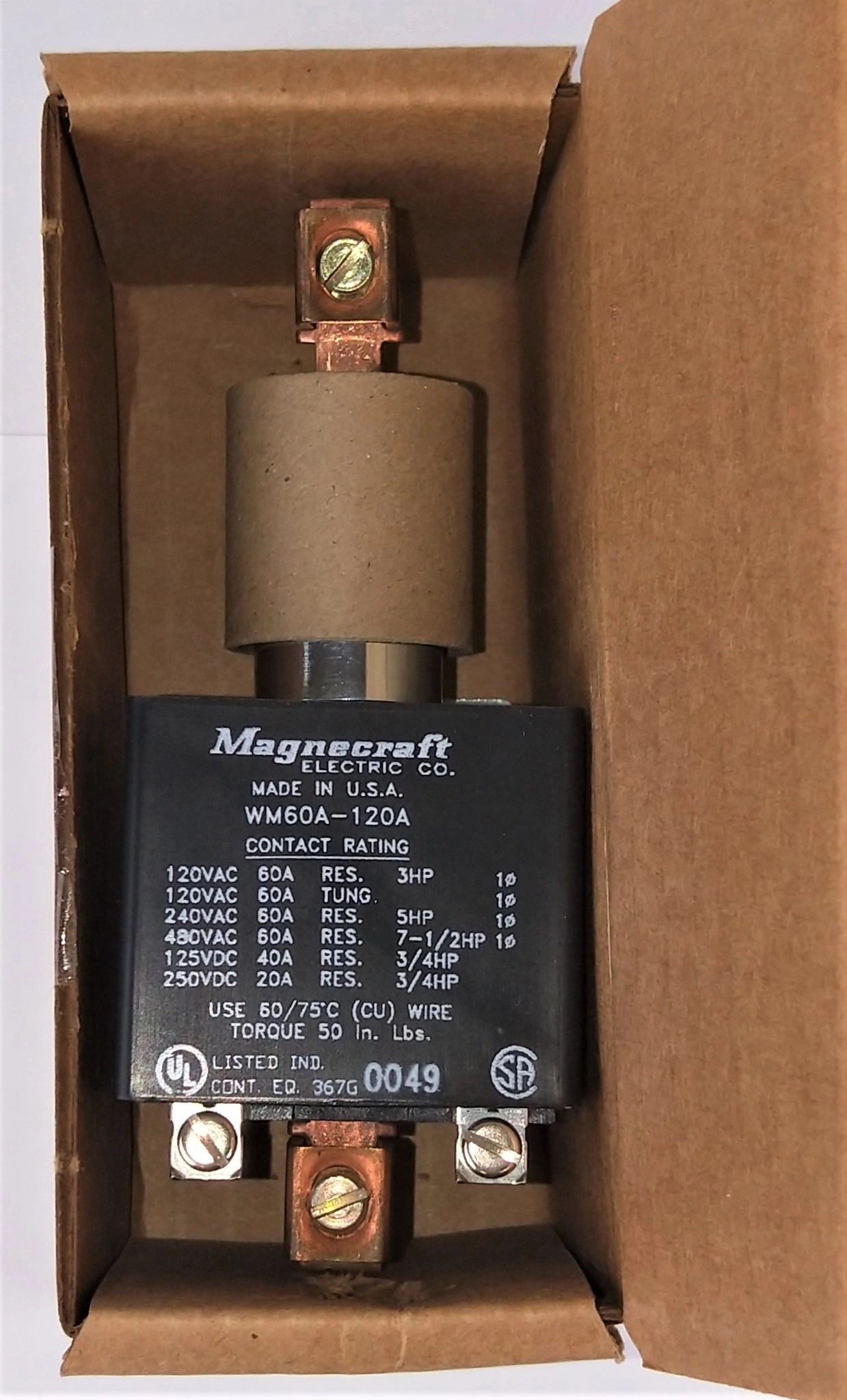 Magnecraft WM60A-120A Mercury Displacement Relay