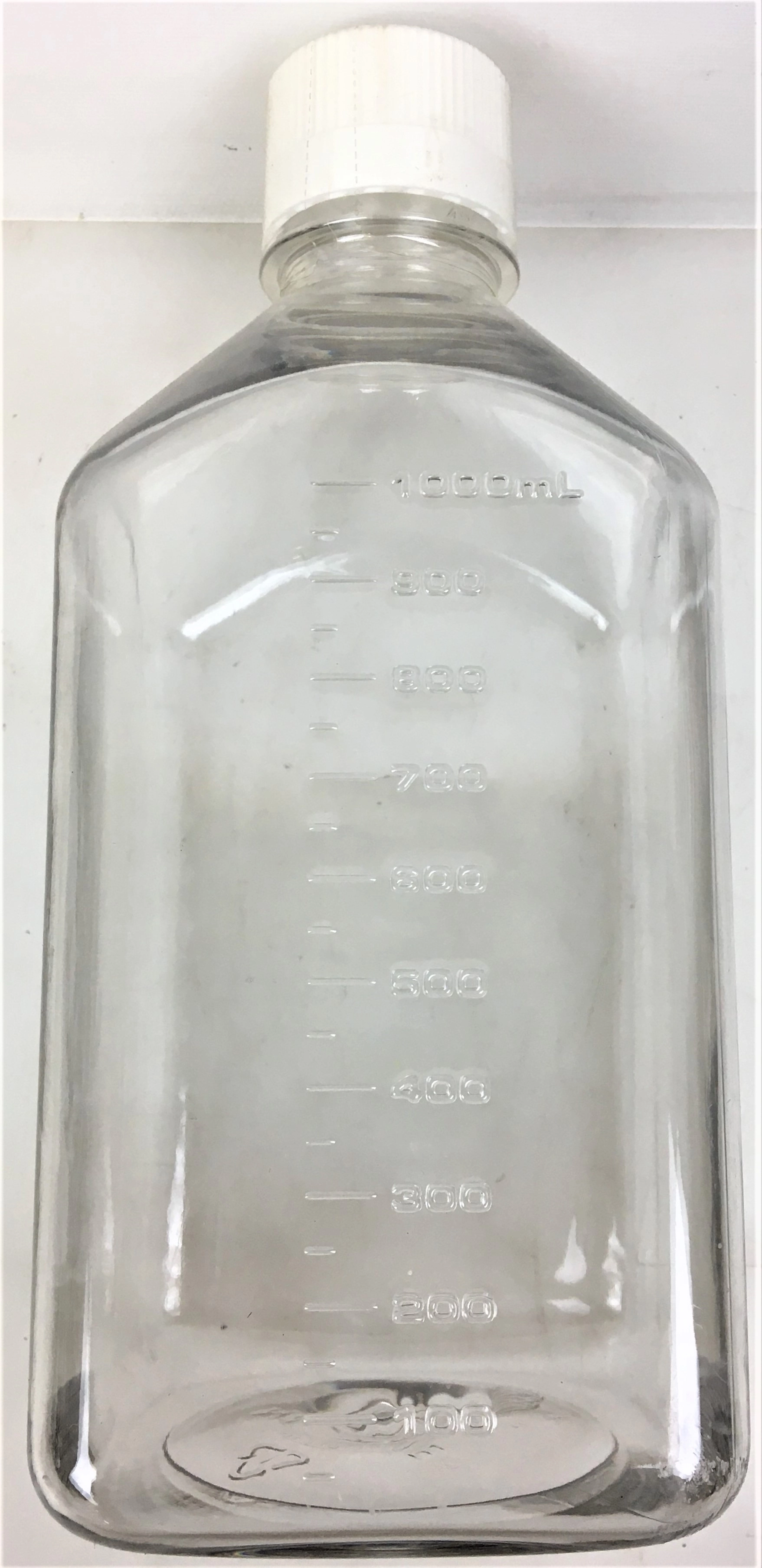 (10) CORNING 160mL Narrow Mouth Graduated Milk Dilution Bottle Square  1372-160 B