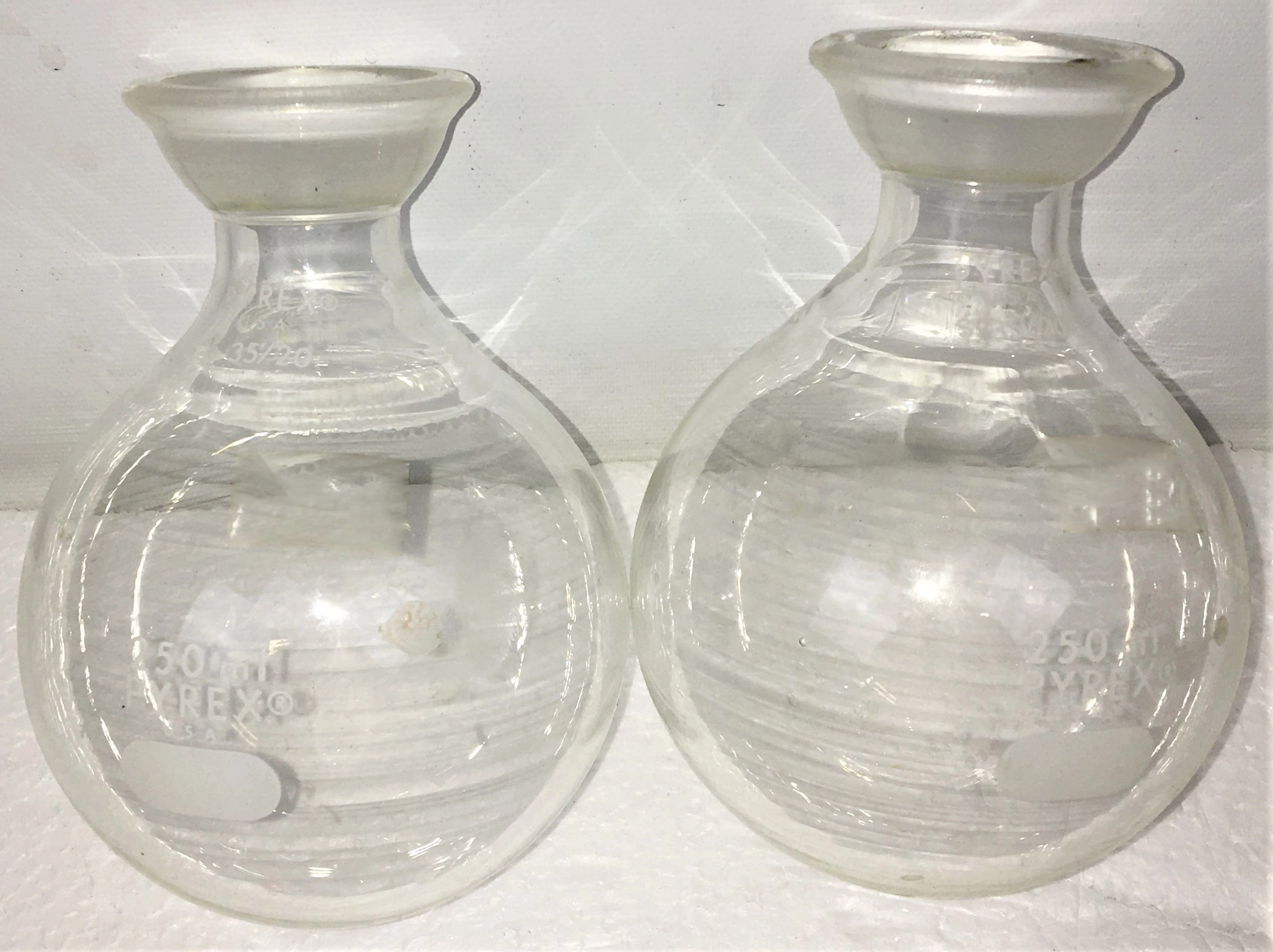 Corning PYREX Modified 4320-250 Receiving Flask - 250mL