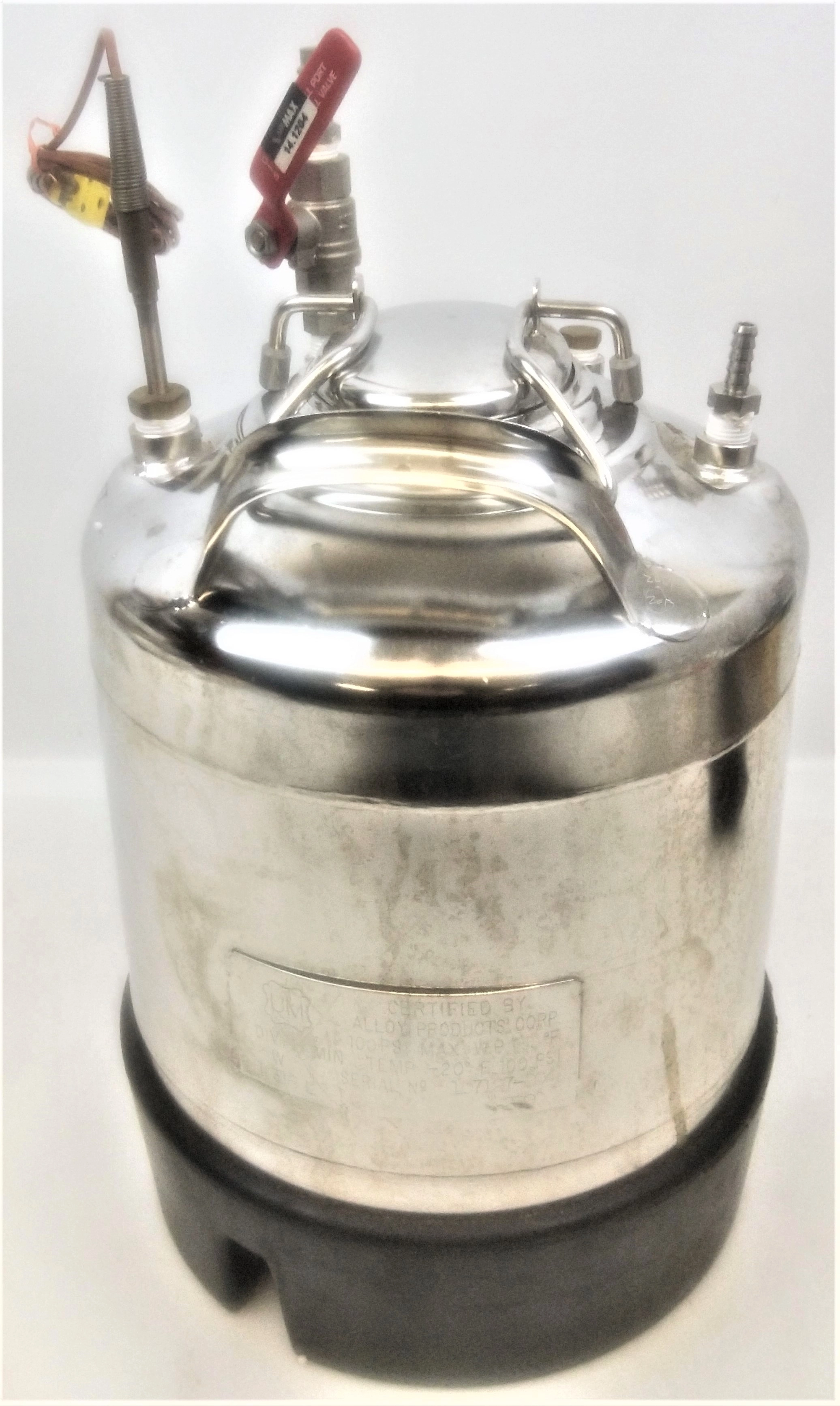 Millipore XX6700P10 Dispensing Pressure Vessel - 10L
