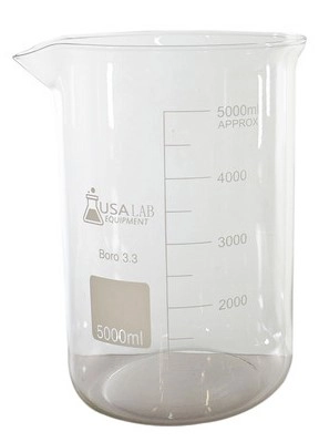 USA Lab BK5000ML Graduated Low Form Beaker - 5L