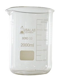 USA Lab BK2000ML Graduated Low Form Beaker - 2L