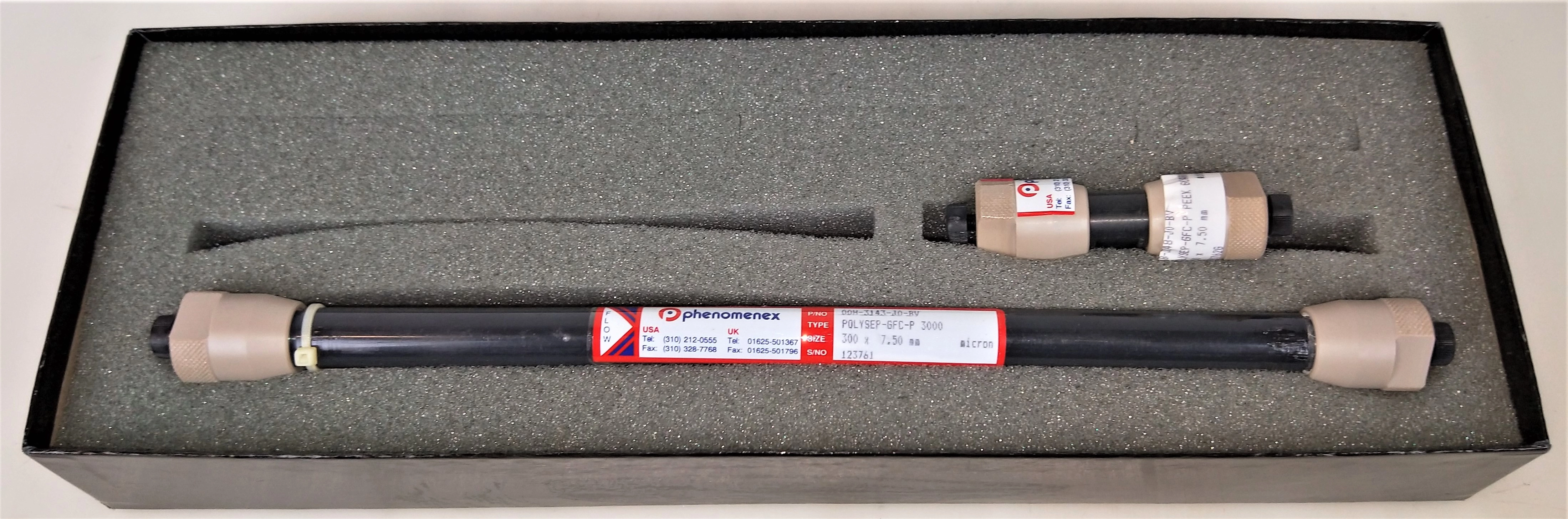 Phenomenex Polysep-GFC-P 3000 HPLC Column with 50mm PEEK Guard - 300mm x 7.5mm