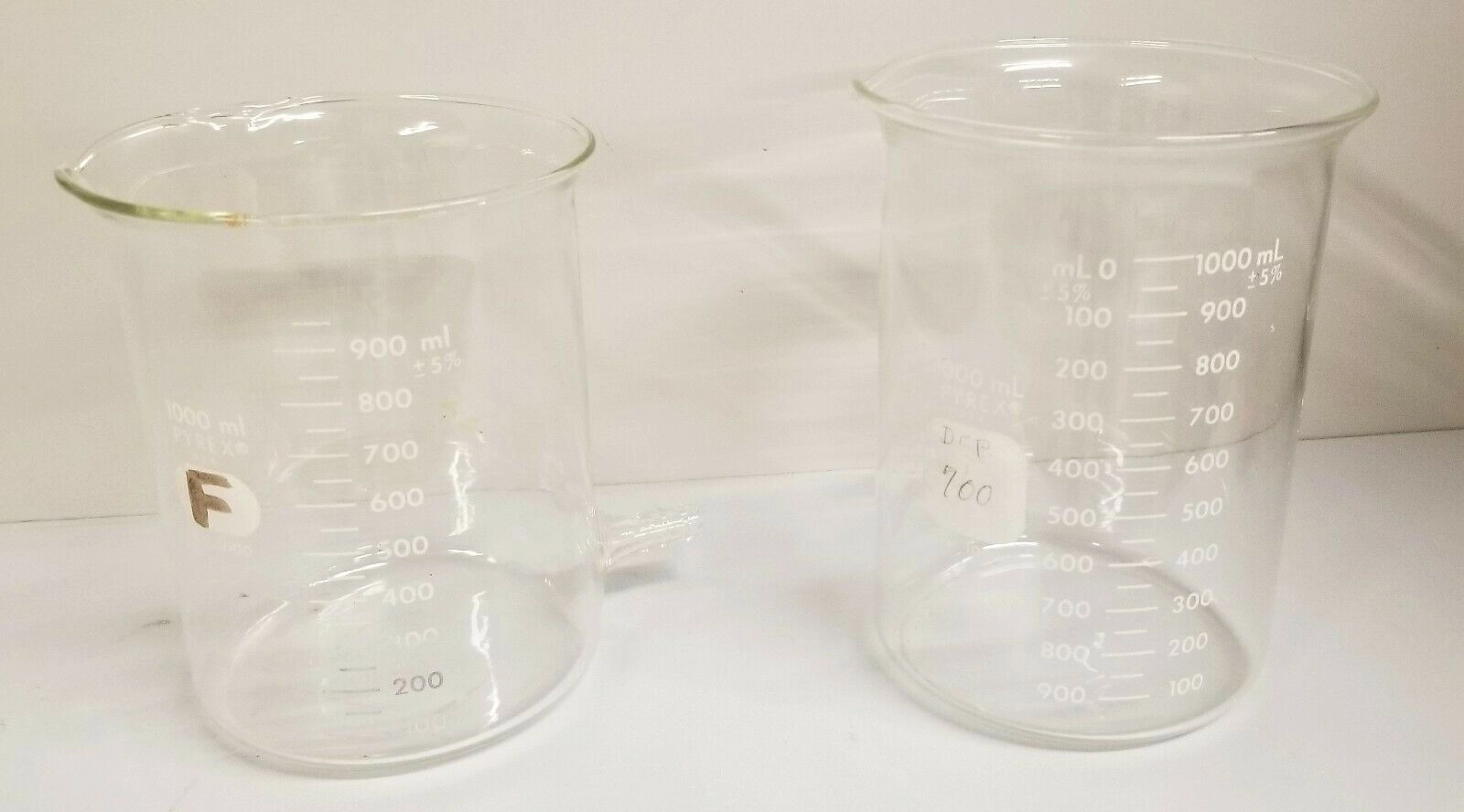 Corning PYREX and Kimble KIMAX (and Equivalent) Beakers - Various Volumes