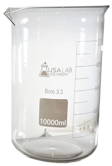 USA Lab BK10000ML Graduated Low Form Beaker - 10L
