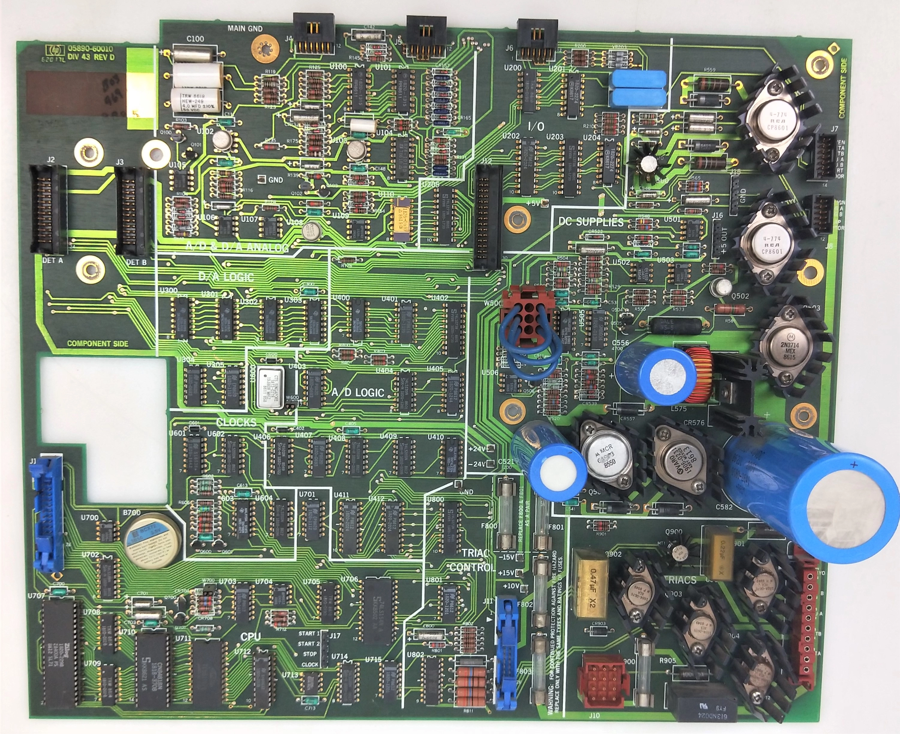 HP 05890-60010 Motherboard for HP 5890A GC