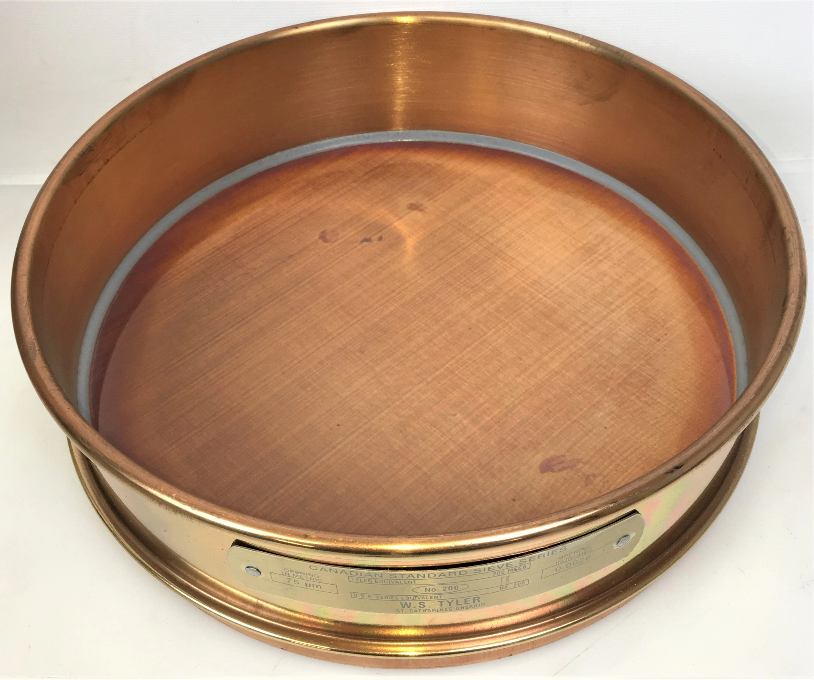 Tyler #200 All Brass 12" Sieve (75&mu;m)