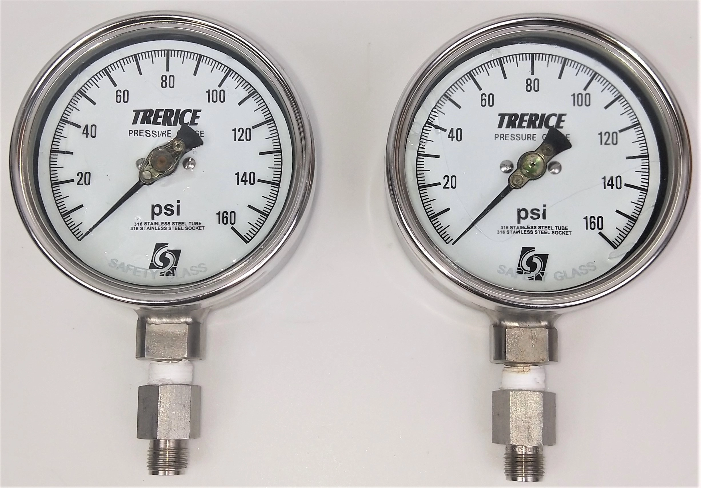 Trerice 750SS Process Gauge - 0 to 160psi