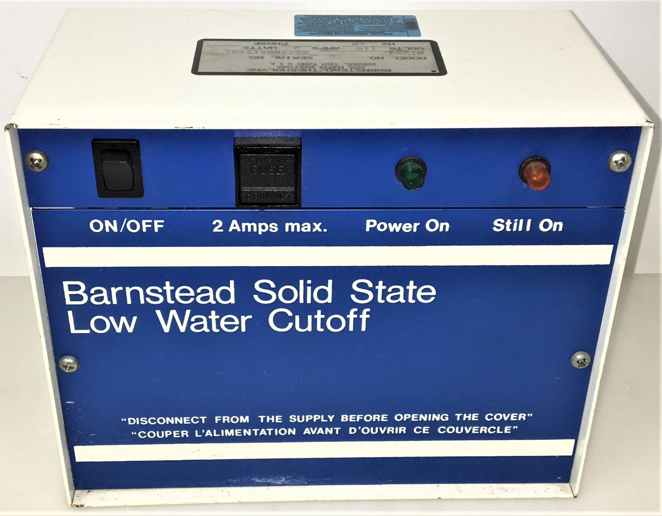 Barnstead Thermolyne 01293 Solid State Low Water Cutoff