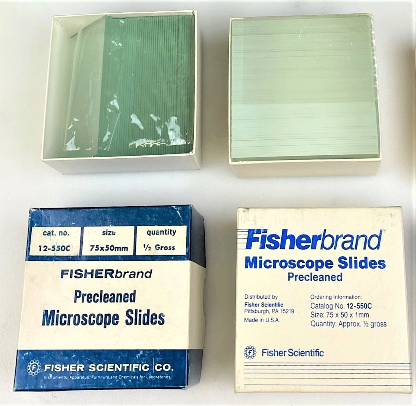 Fisherbrand 12-550C Microscope Slides - 75mm x 50mm x 1mm