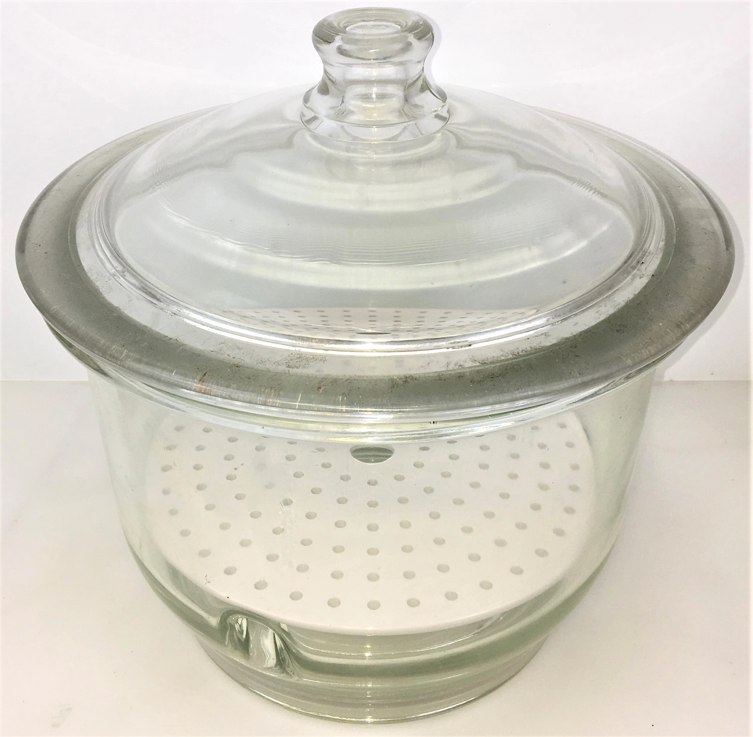 Corning PYREX 250 mm ID Glass Desiccator with Coors Plate