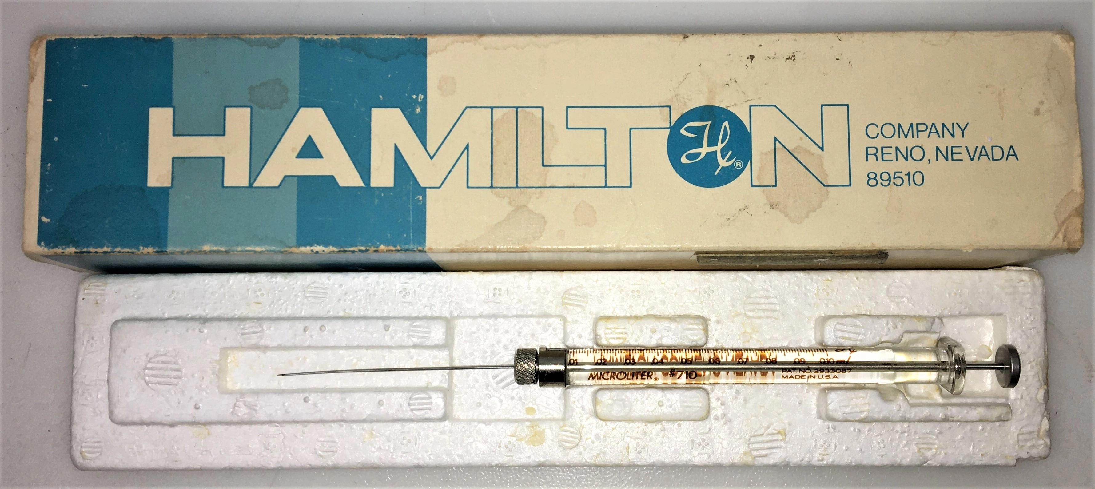 Hamilton 80630 Microliter #710RN Injection Syringe - 100&mu;L