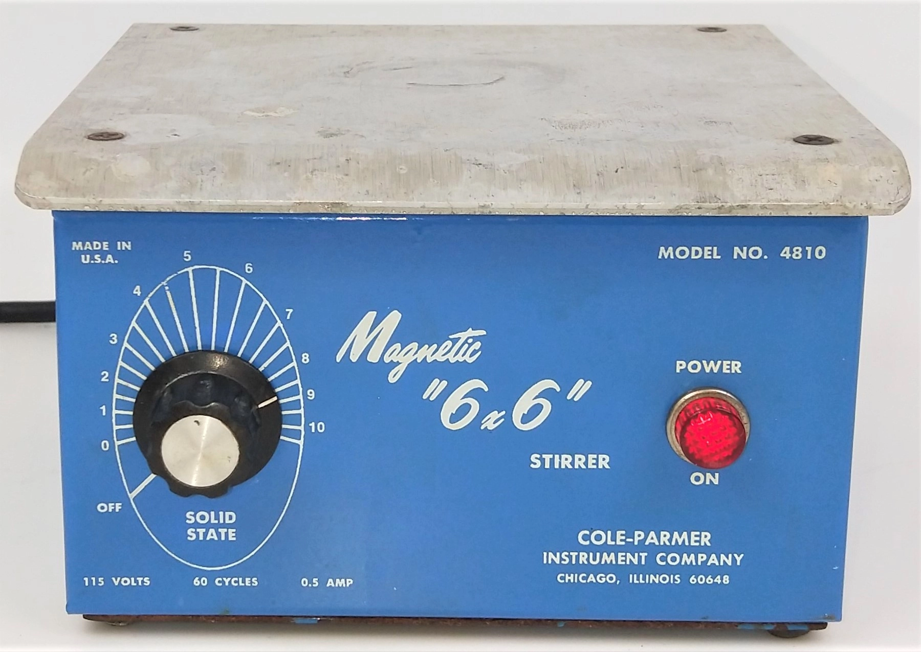 Cole-Parmer 4810 Magnetic 6" x 6" Stirrer