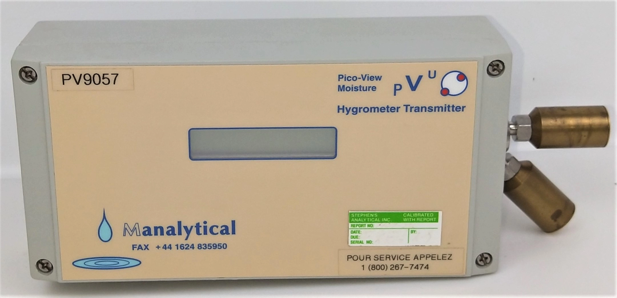 Manalytical Pico-View Moisture PV9057 Hygrometer Transmitter