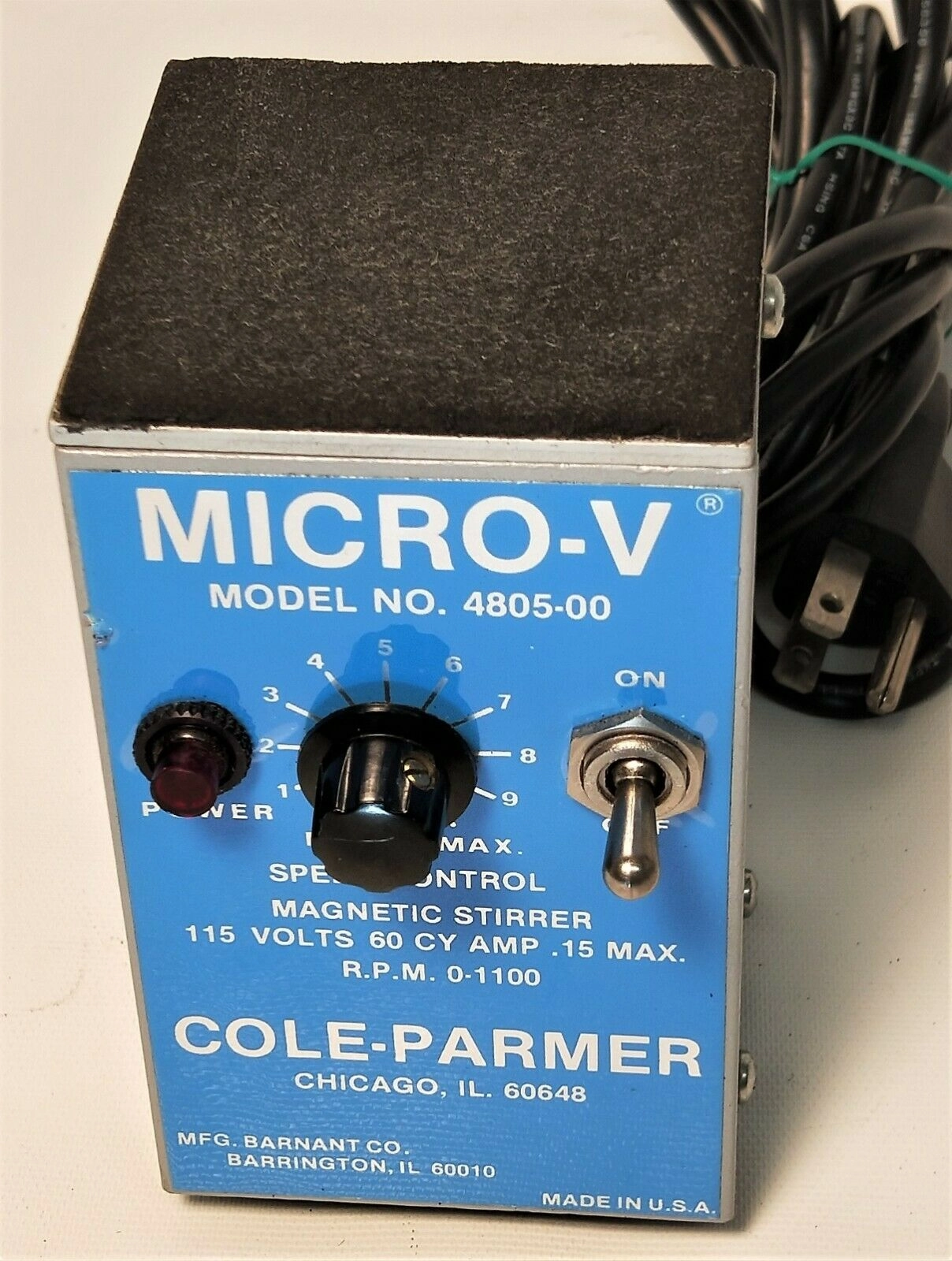 Cole-Parmer Micro-V 4805-00 Magnetic Stirrer