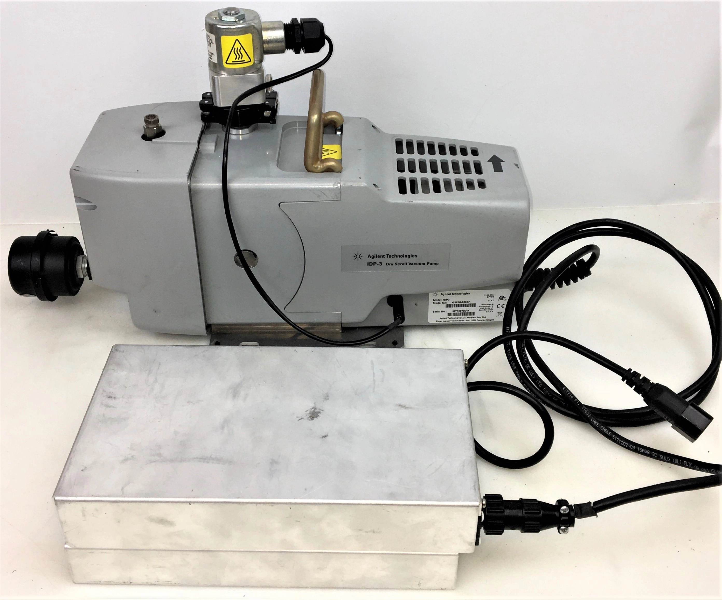 Agilent IDP-3 Dry Scroll Vacuum Pump with Intake Valve and Power