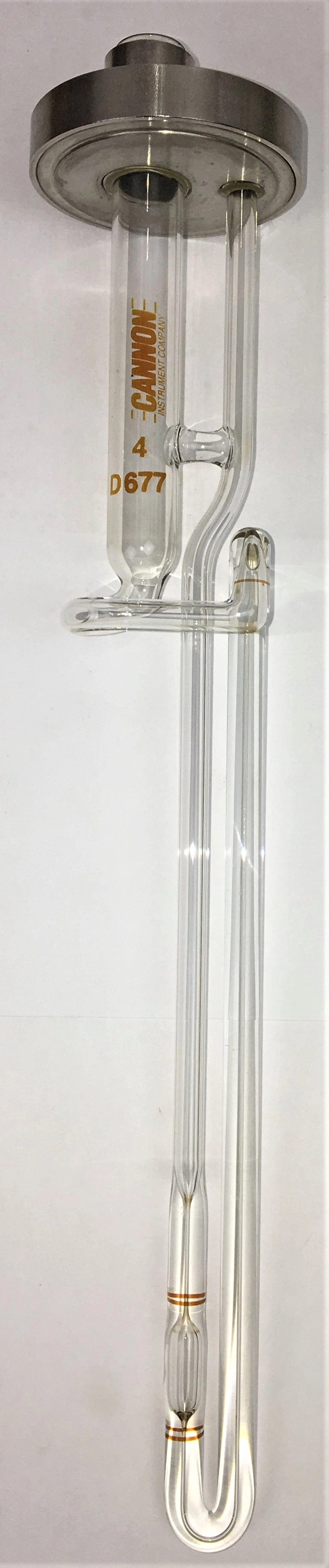Cannon ZCAC-RO-4 Zeitfuchs Cross-Arm Viscometer Tube with Holder (No Certificate) - Size 4
