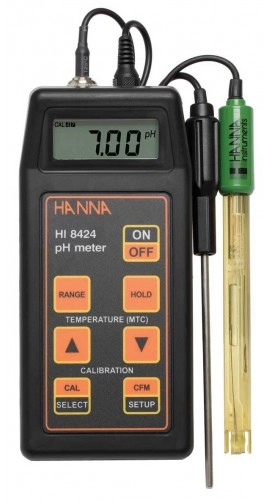 Hanna HI 8424 Portable Waterproof pH Meter