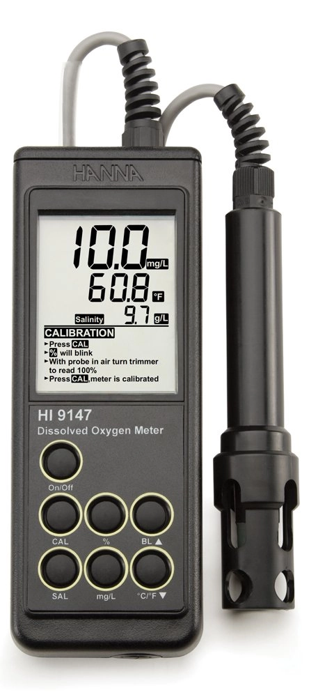 Hanna HI 9147-04 Dissolved Oxygen Meter for Fish Farming