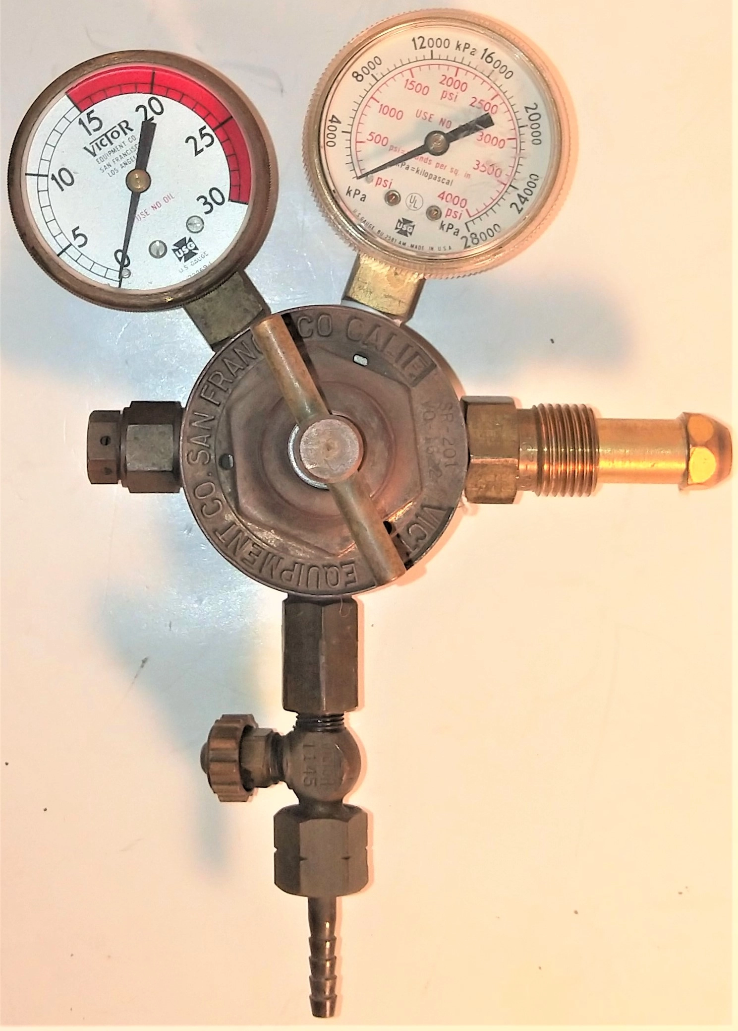 Victor SR-201 Gas Regulator (CGA 296)