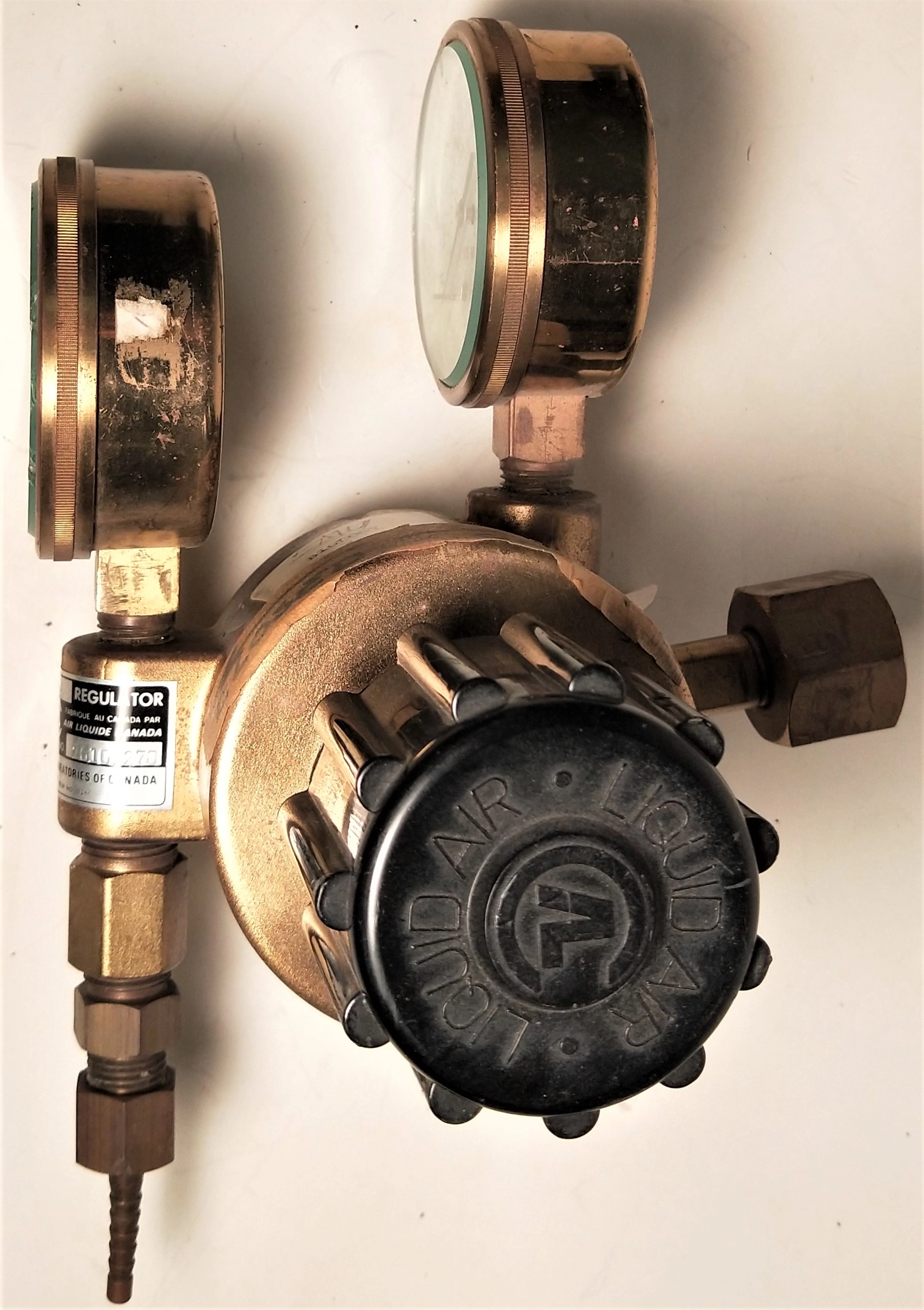 Liquid Air Carbon Dioxide Brass Regulator (CGA 580)