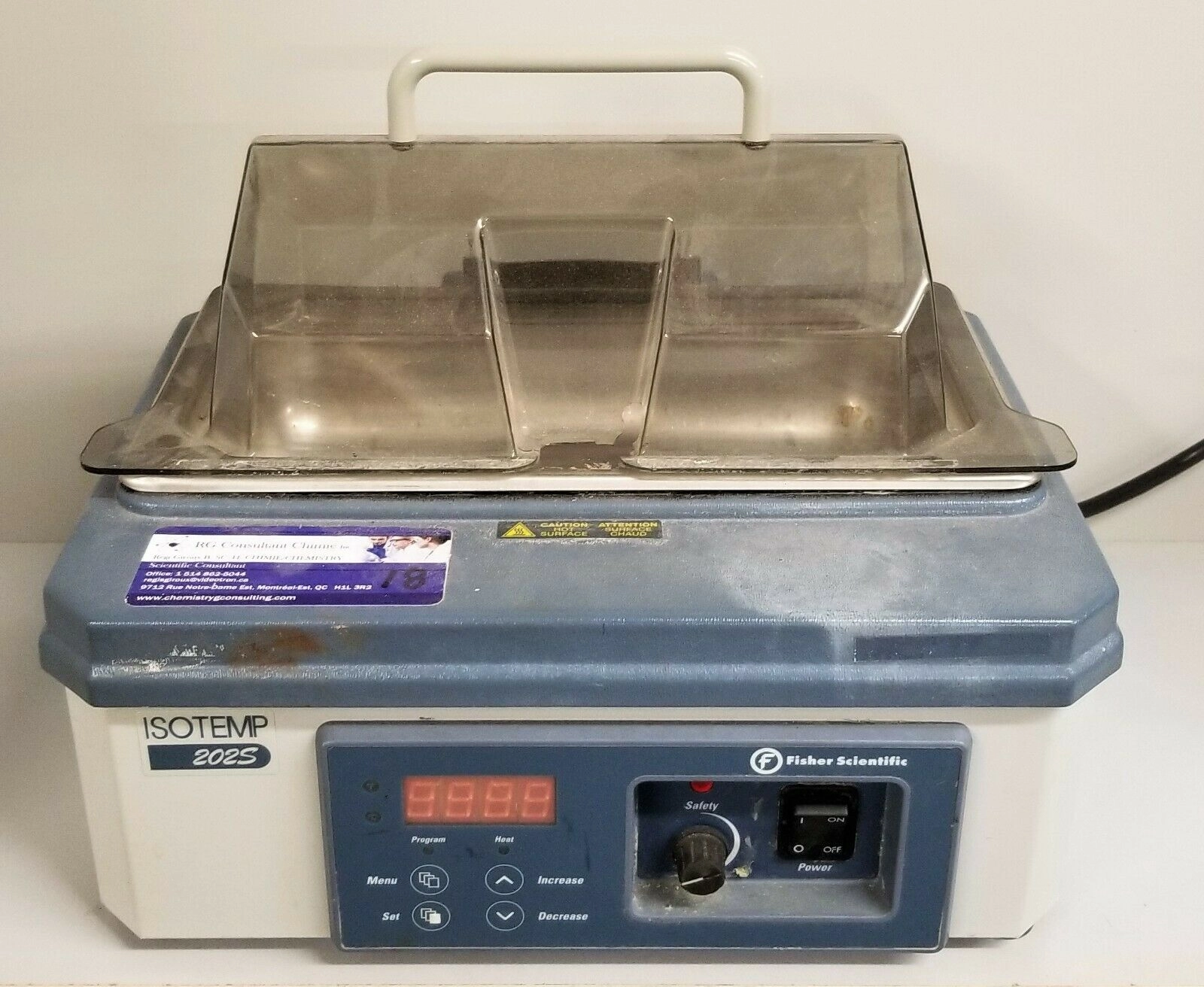 Fisher Isotemp 202S (15-462-2S) Water Bath (2L)