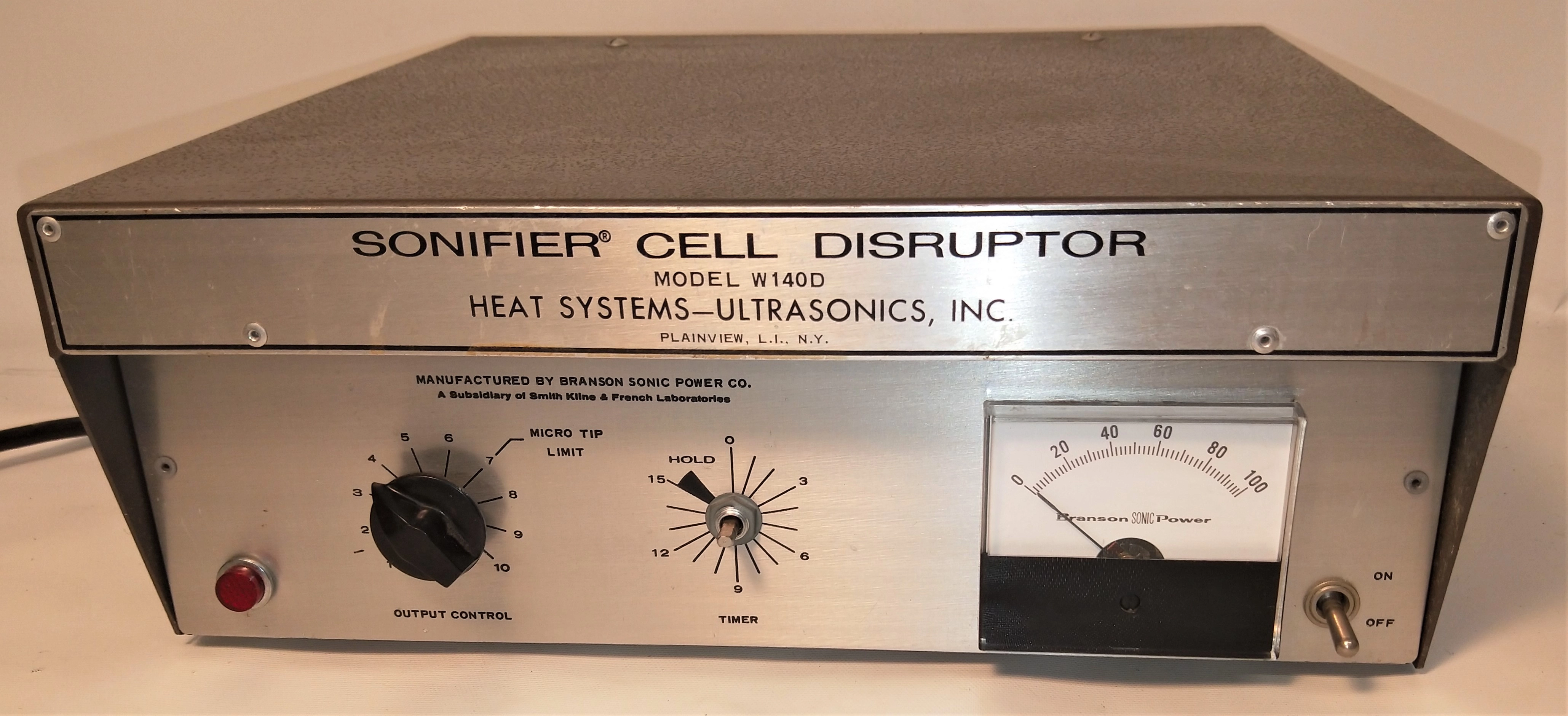 Branson Sonifier W140E Ultrasonic Cell Disrupter