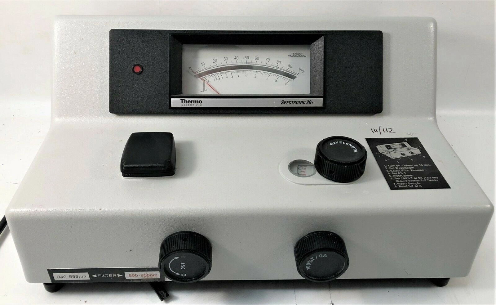 Thermo Spectronic 20+ Visible Spectrophotometer - 340 to 950nm