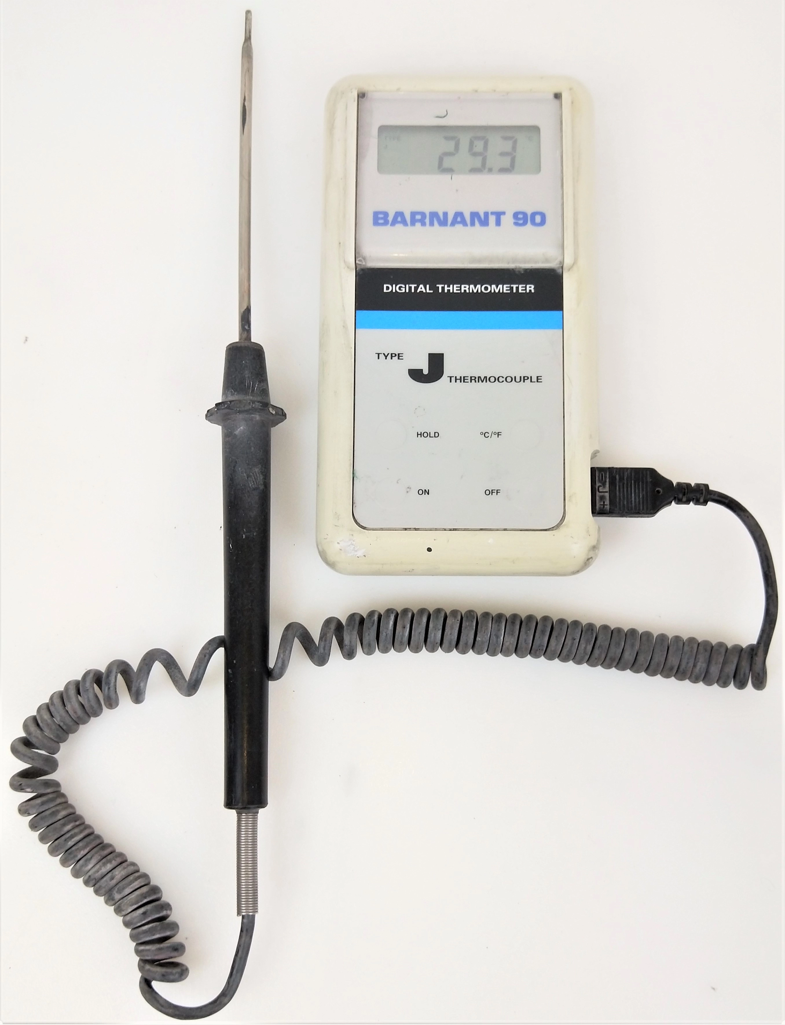 Barnant 90 Digital Thermometer with Type J Thermocouple